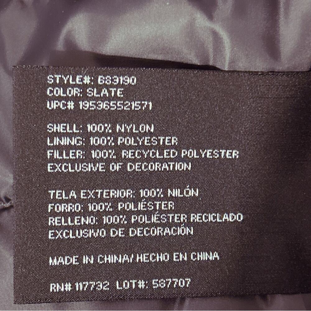 NWT! Zeroxposur‎ Puffer Jacket Men’s Size Large Gray Quilted Wind Resistant - Picture 7 of 11